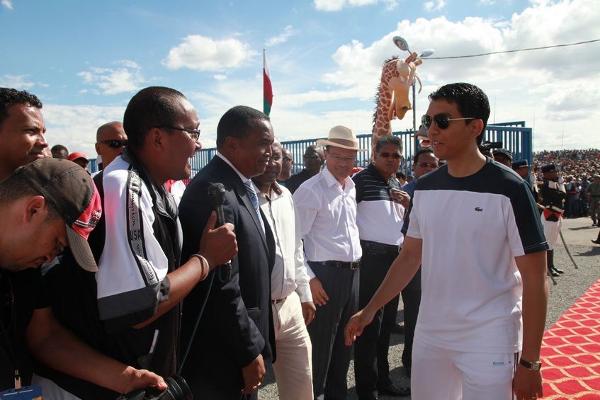 Inauguration du Kianja (Stade) Makis de Madagascar, à Andohatapenaka, par le Président Andry Rajoelina. 1ère partie. Photos: Harilala Randrianarison