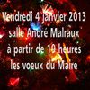 Acquigny, le 3 janvier 2013 : les vœux du Maire