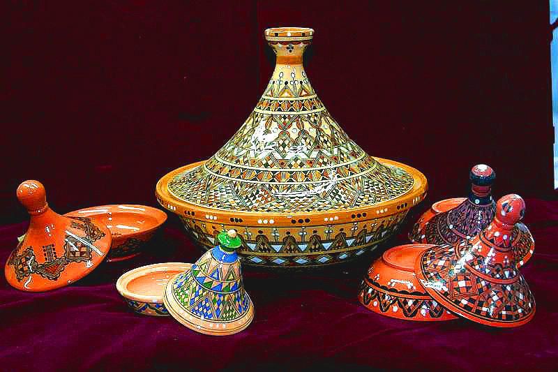 Artisanat traditionnel d'Algérie, poterie, bijoux,maroquinerie, céramique.