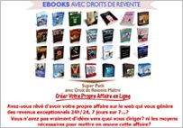 30 super ebooks avec droits de revente pour créer votre affaire en ligne !