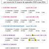 Calendrier des Ateliers saison 2023-2024