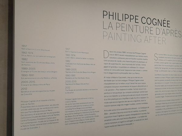 Philippe COGNÉE &quot;La peinture d'après&quot; au musée BOURDELLE - 1ère partie