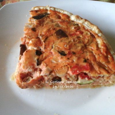 QUICHE fastoche à la ratatouille