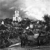 La ville et la chapelle Notre-Dame avec sa « belle tour » par Jean-Jacques Potel en 1840