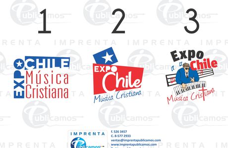 Diseño de Logotipo Corporativo ExpoChile Música Cristiana