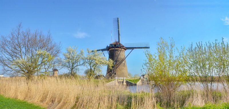 Les 19 moulins à vent de Kinderdijk sont inscrits sur la liste du patrimoine mondial de l’UNESCO .TSD,1/5/2013