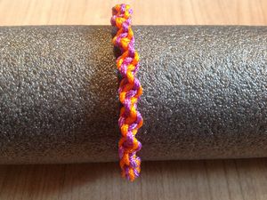 Bracelet mauve/orange