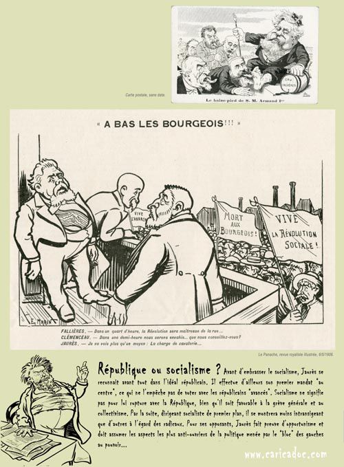 Jean Jaurès - caricatures : exposition itinérante à louer / imprimer