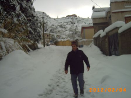 souvenir de la tempête de neige en février 2012 a Tifra