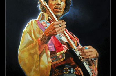 Jimi Hendrix Painting - Peinture Sur Toile 