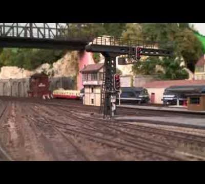 Train miniature HO Chalindrais ligne 2 (2ème réseau d'André Gay) vidéo 44