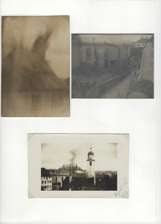 La Chaux-de-Fonds - Temple National (Communal) - Incendie du 16 juillet 1919 