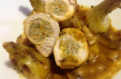 kourdass poulet champignons et petits oignons