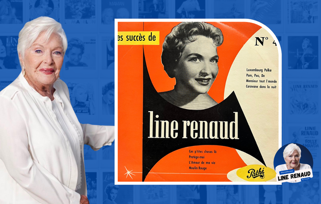 33 TOURS: 1953 Pathé - 33 AT 1053 - Les succès de Line Renaud N°4 V2