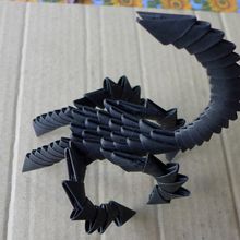 Trois scorpions en origami modulaire...