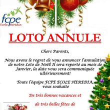 ANNULATION DE NOTRE LOTO DE NOEL