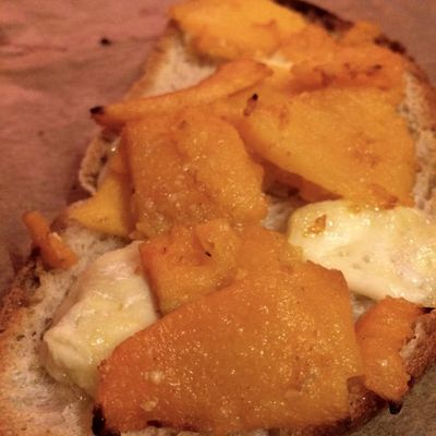 Bruschetta potiron -reblochon 