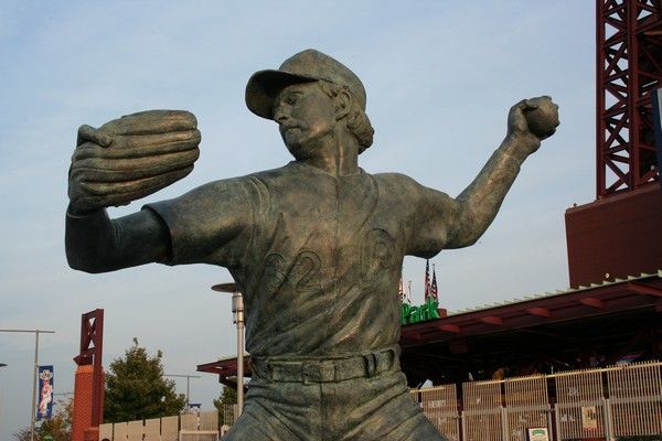 Une magnifique journée in streets of Philadelphia. Une belle cité chargée d'histoire (Signature de la déclaration d'indépendance!!) agréable de s'y ballader.
Les fameuses marches de Rocky et sa statue...
Et bien sur les Phillies, l'équipe de