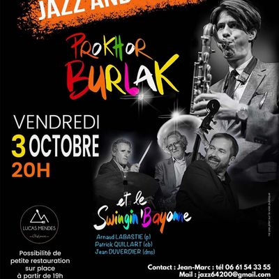 LAA-MONDRANS : VENDREDI 3 OCTOBRE, le JAZZ de RETOUR dans la  REGION d'ORTHEZ