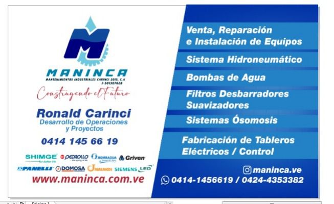 Mantenimiento Industrial Carinci - Maninca/ Construyendo el futuro (Publicidad)