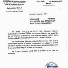 Comores Télécom: Abiamri Mahamoud suspendu de ses fonctions de Directeur général
