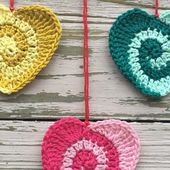 Swirly Heart Free Crochet pattern