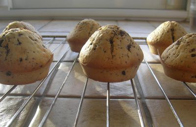 Muffins aux pépites de chocolat allégés ,bien sur!