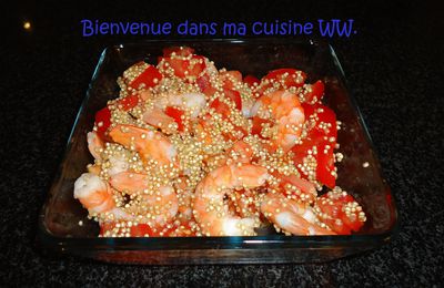 Quinoa aux crevettes