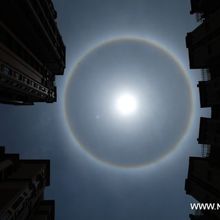 Un alone solare in Cina