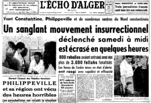 20 août 1955 - Émeutes à Philippeville et El-Alia