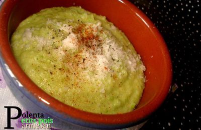 Polenta Crémeuse aux Petits Pois et Parmesan