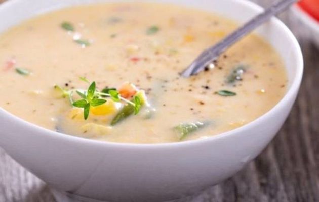 Soupe normande au poulet et champignons