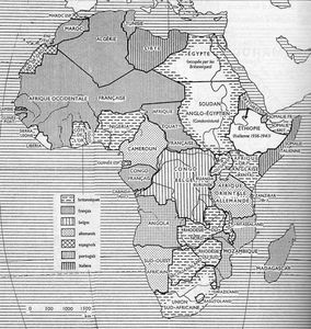 L'Afrique partagée (Source ; Olivier et Atmore, PUF, 1970)