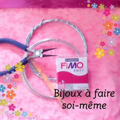 Bijoux en pâte polymère et en fil aluminium