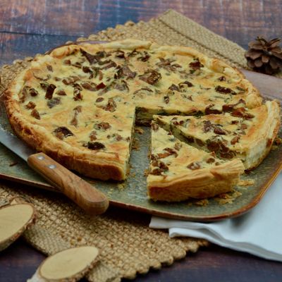 Tarte aux girolles 