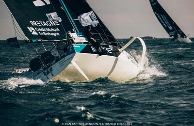 Transat en Double Concarneau Saint Barth - le moment "stratégie"