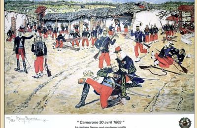 CASTELNAU D'ESTRÉTEFONDS - RÉMY PEYRANNE L'UN DES PEINTRES DE LA LÉGION - "CAMERONE 30 AVRIL 1863"