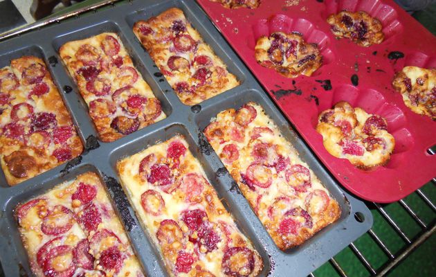 les cerises arrivent...et voici les clafoutis