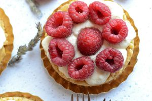 Tartelettes sans cuisson framboises et Petits Beurre Breton Jours Heureux