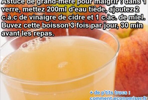 Maigrir avec du citron et du vinaigre de cidre