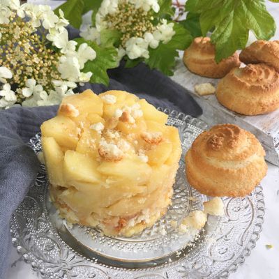 Pommes caramélisées aux macarons