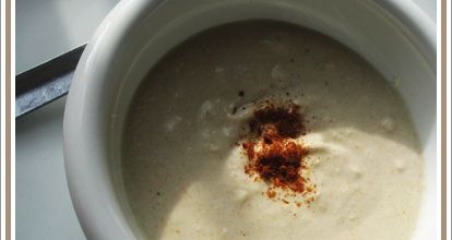 Velouté d'étrilles au lait de coco