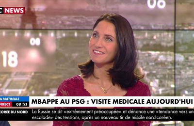 Clélie Mathias La Matinale CNews le 29.08.2017