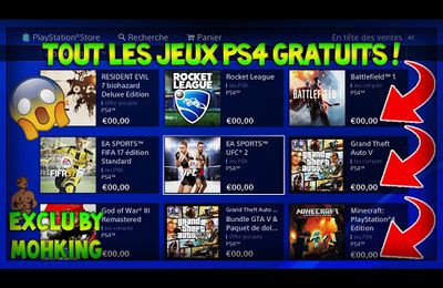 Exclu France : Avoir tous les jeux Ps4 Gratuit facilement !