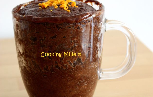 Mug cake chocolat clémentine