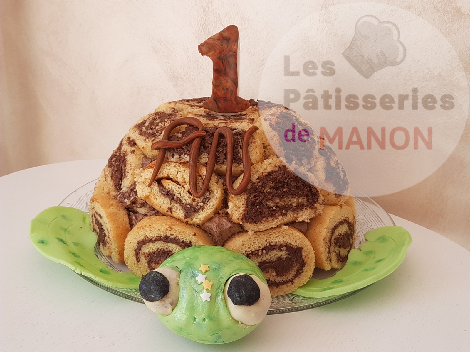 Gateau Tortue Genoise Nutella Et Mousse Chocolat Les Patisseries De Manon