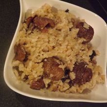 Risotto à la soupe de châtaignes 