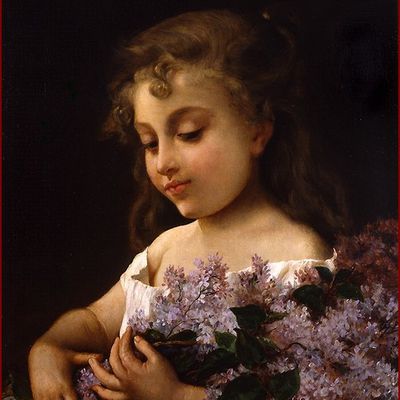"Enfants et fleurs" par les grands peintres (86) - Emile Munier (1840-1895)