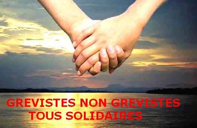 SOLIDAIRES DANS LA GREVE