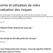 Forme et utilisation de votre évaluation des risques